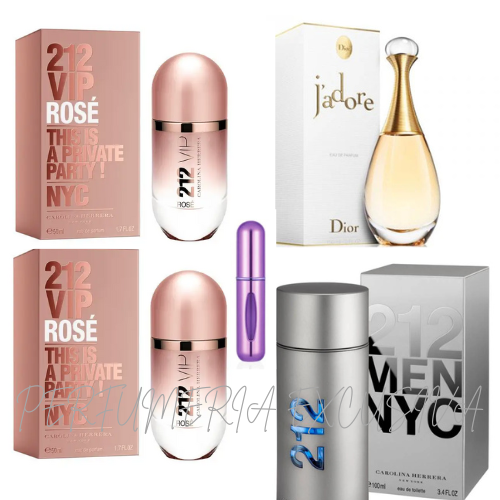 jadore+2 212 rose+212 men nyc+perfumero